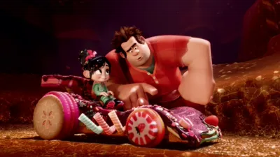 『シュガー・ラッシュ』のラルフとヴァネロペ