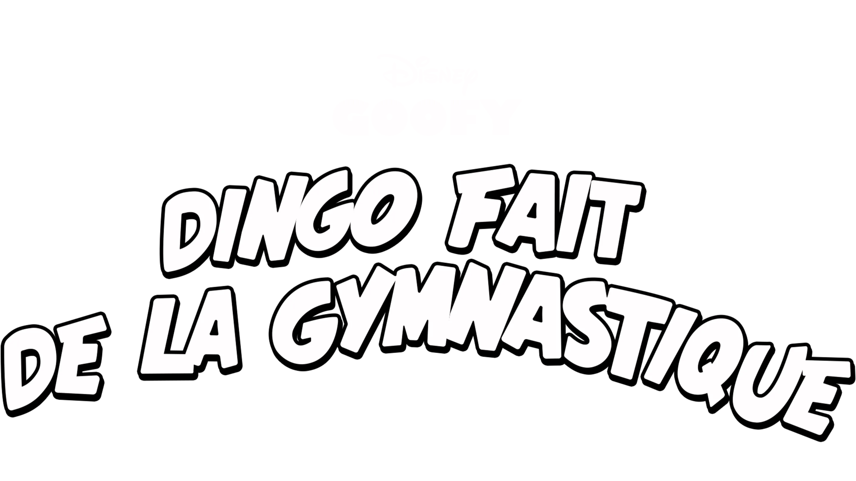 Dingo fait de la gymnastique