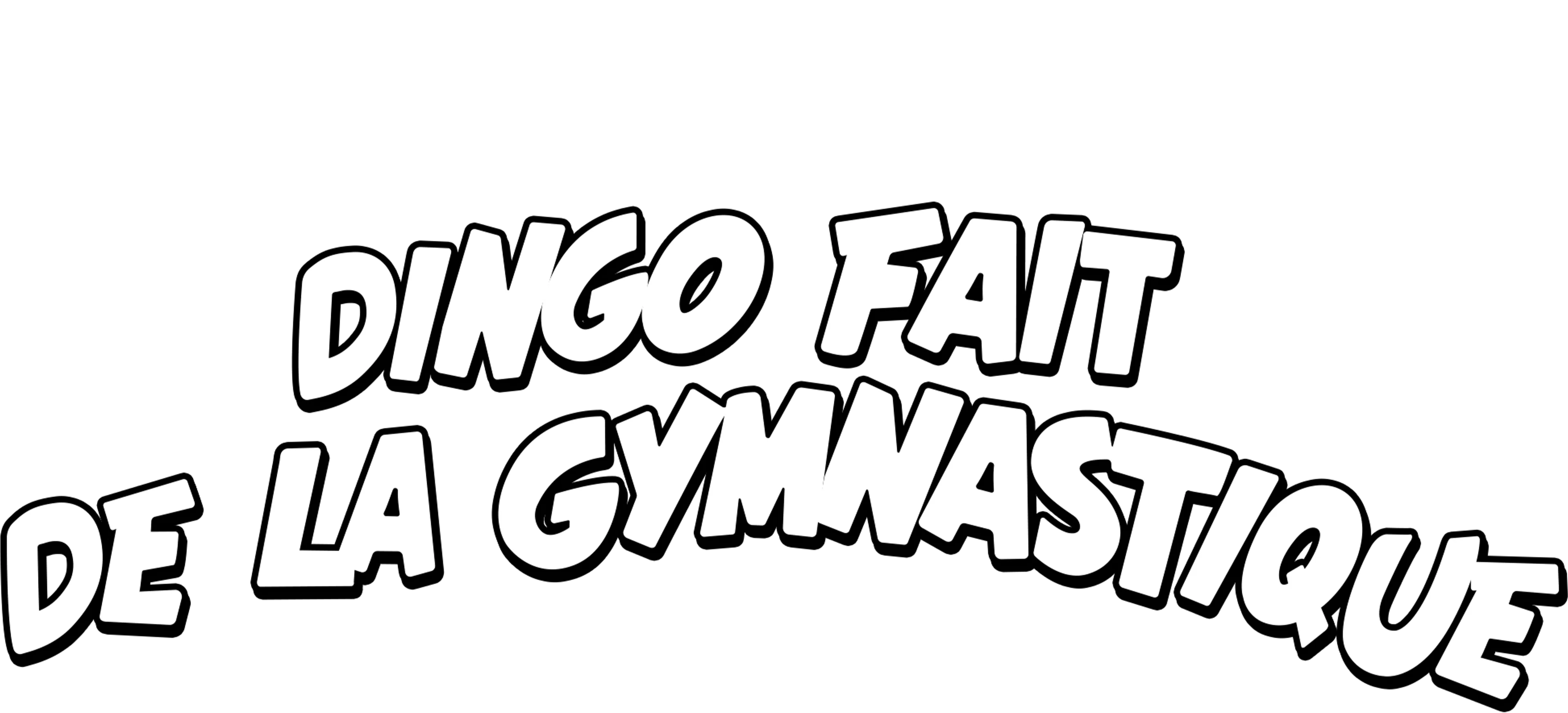 Dingo fait de la gymnastique