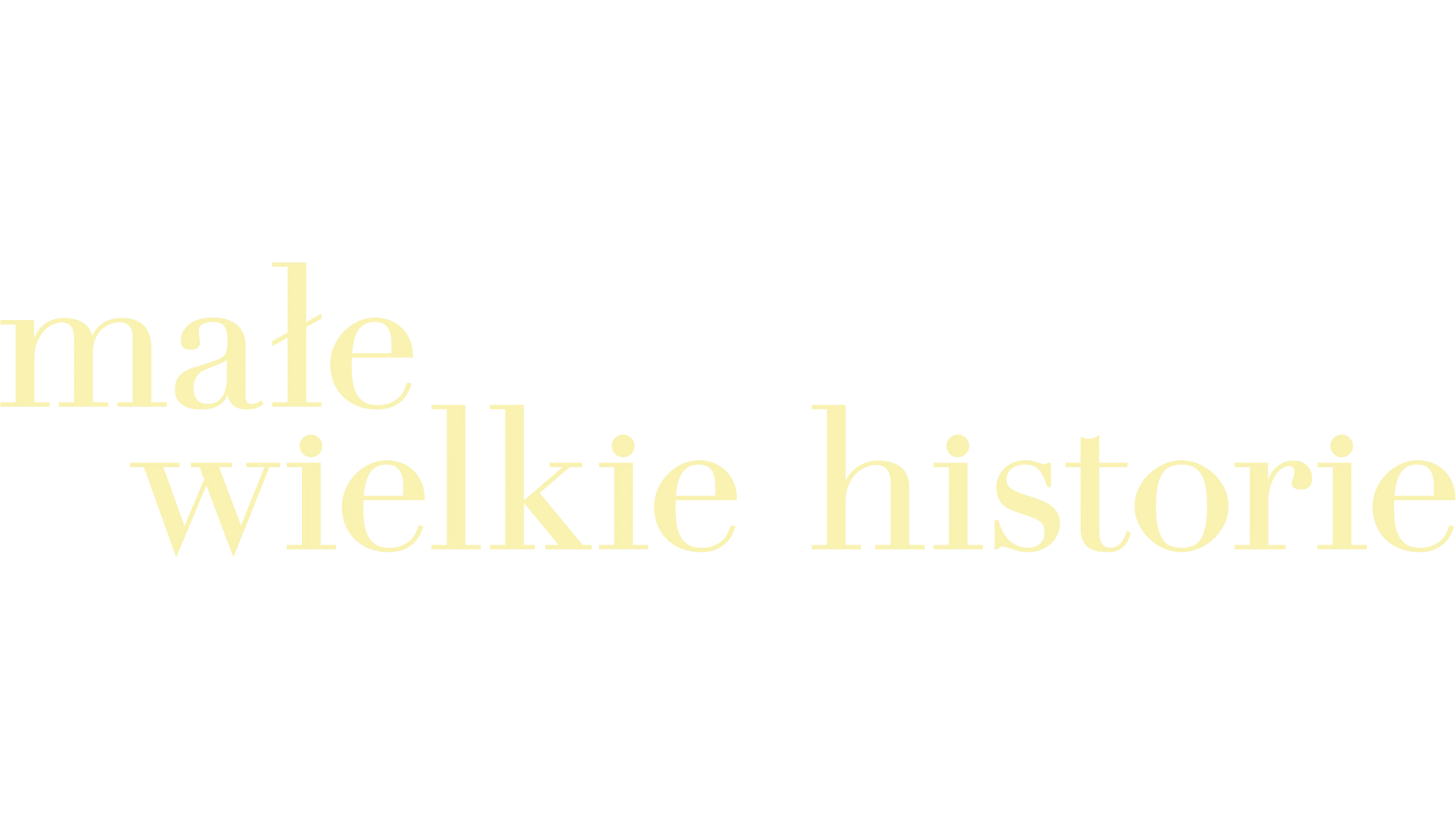 Małe wielkie historie