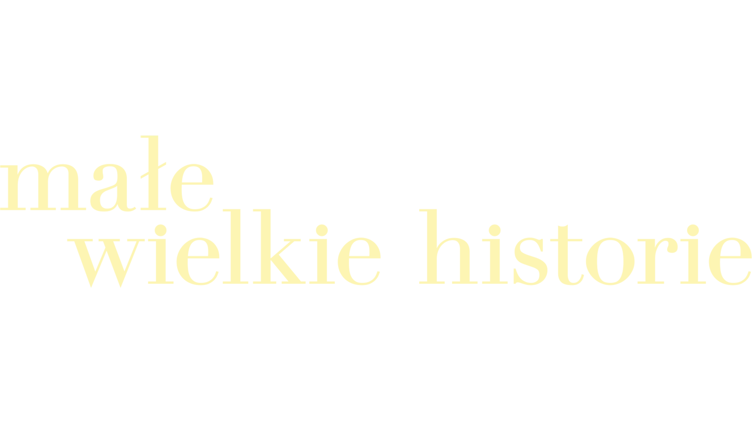 Małe wielkie historie
