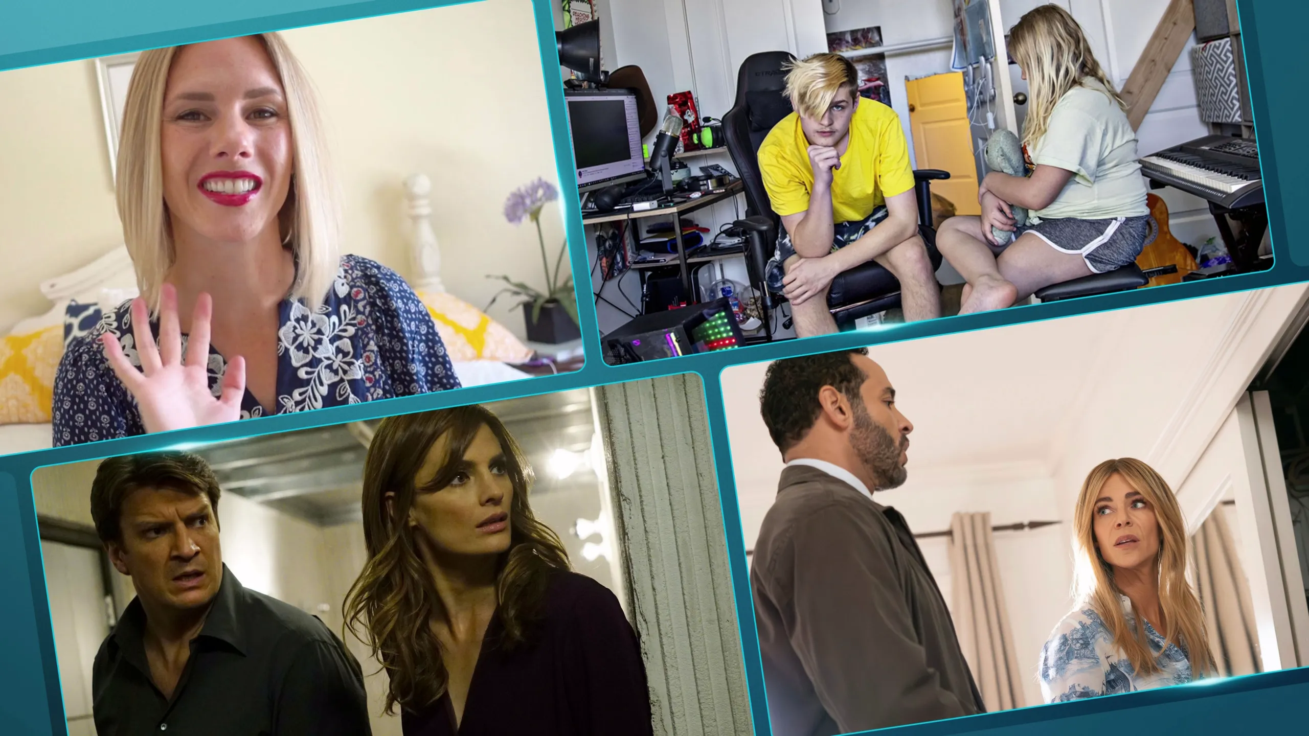 Collage of images featuring High Potential, Bones, Devil in the Family: The Fall of Ruby Franke and The Nightmare Upstairs: What Happened to Ty and Bryn?