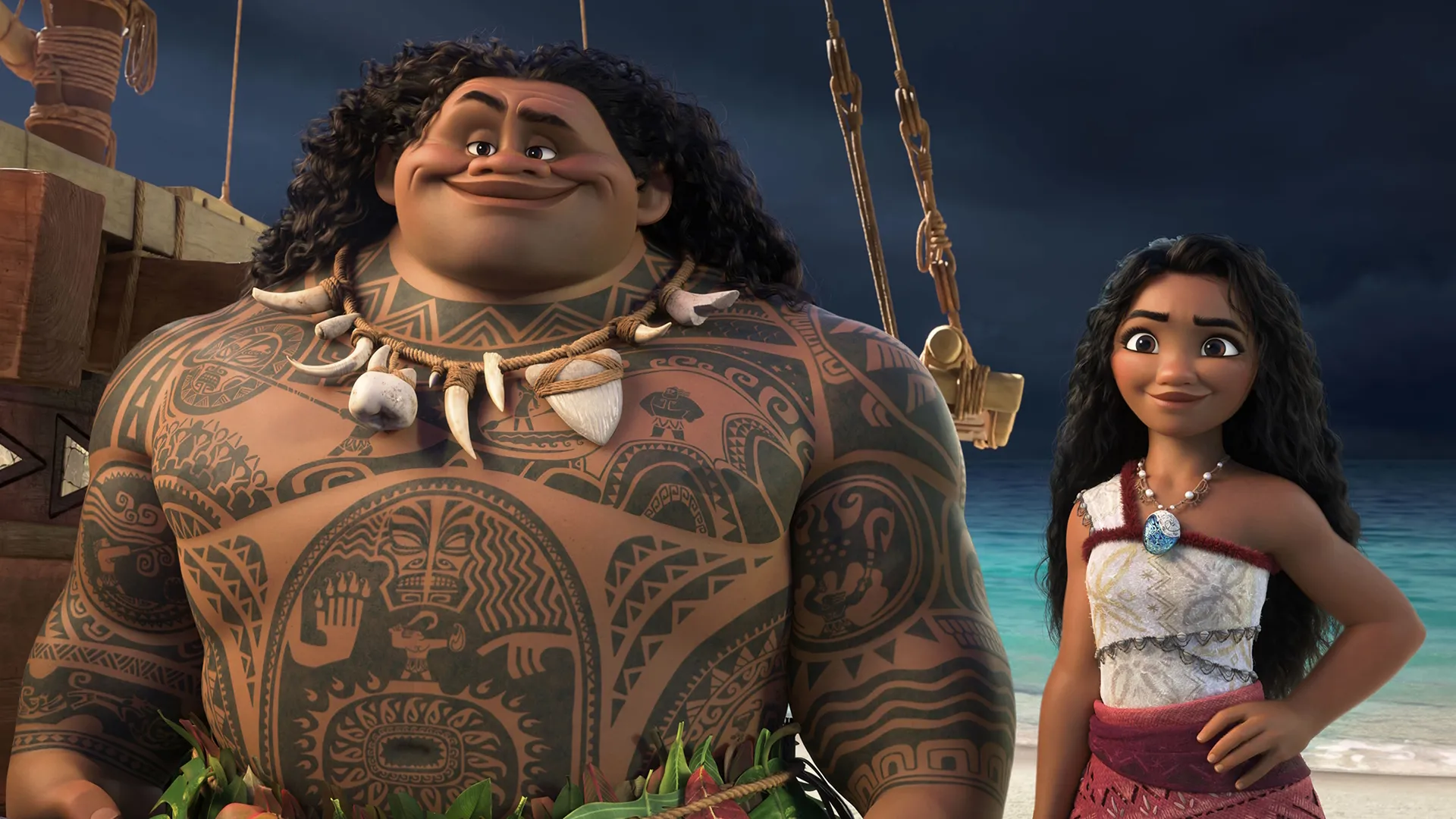 Dwayne Johnson's character Maui in Moana 2