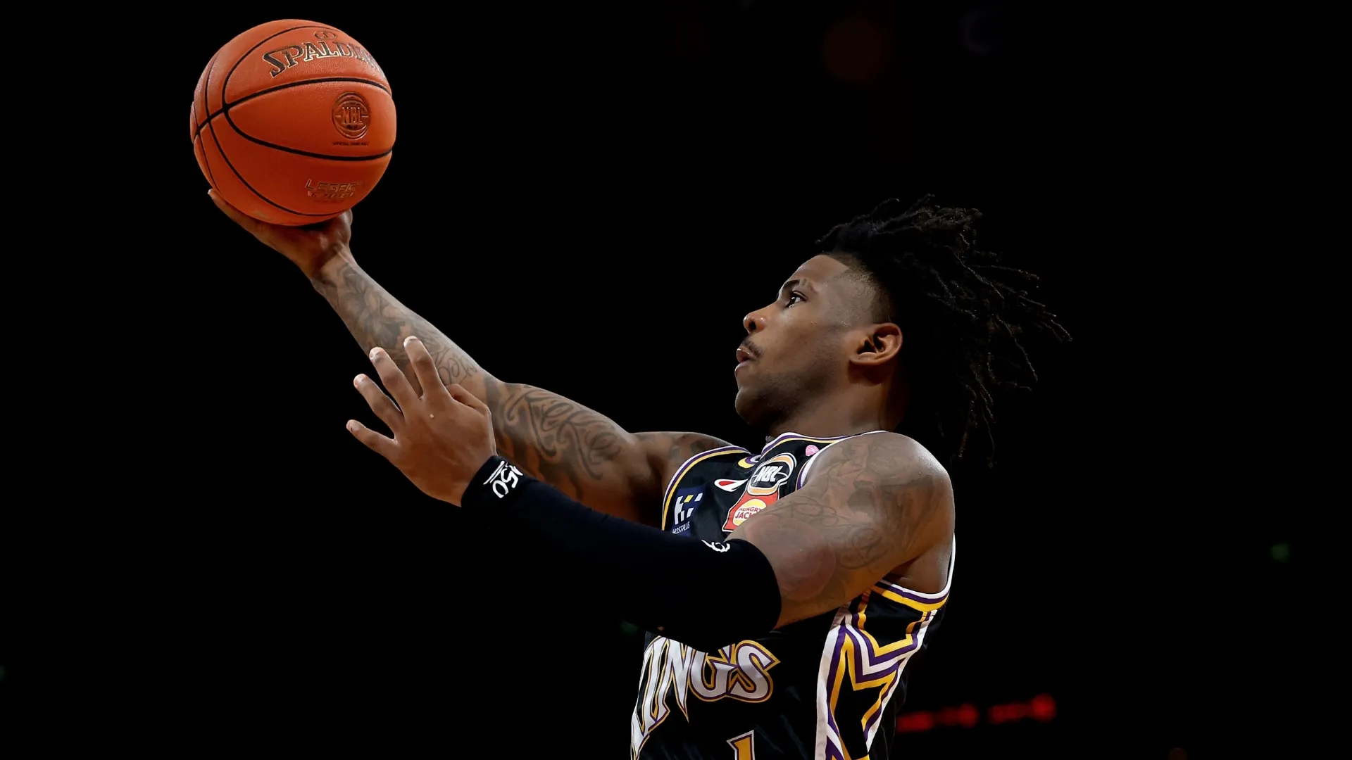 Kendric Davis, of the Sydney Kings during an NBL game