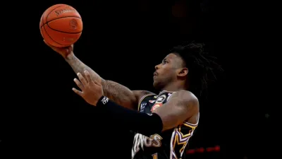 Kendric Davis, of the Sydney Kings during an NBL game