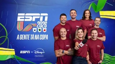 Equipe de jornalistas e apresentadores da ESPN Brasil que vão participar da cobertura da Copa do Mundo 2026