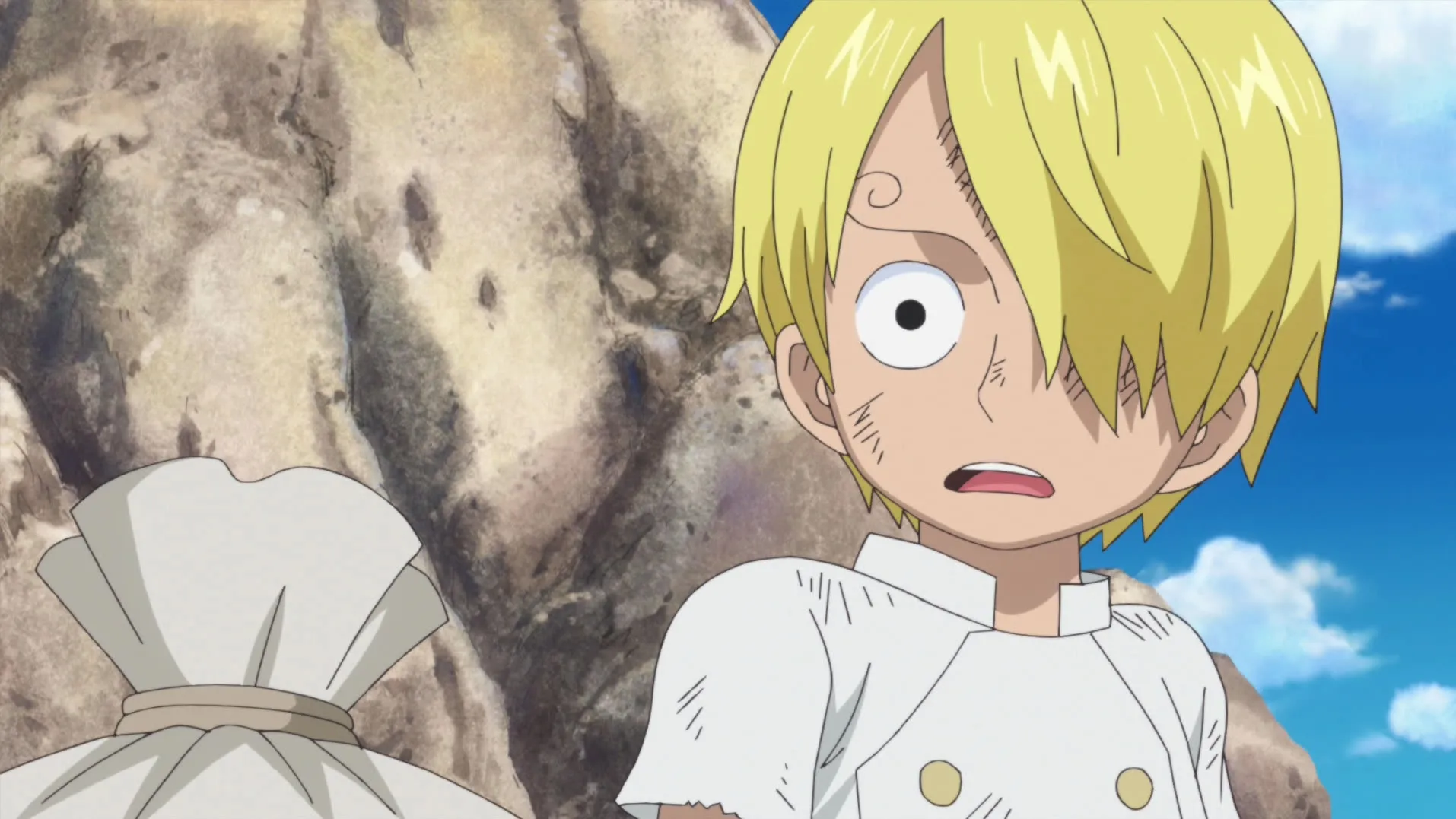 thumbnail - Whole Cake Island: E801 (Dub) The Benefactor's Life! Sanji and Owner Zeff!