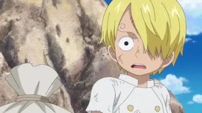 thumbnail - Whole Cake Island: E801 (Dub) The Benefactor's Life! Sanji and Owner Zeff!