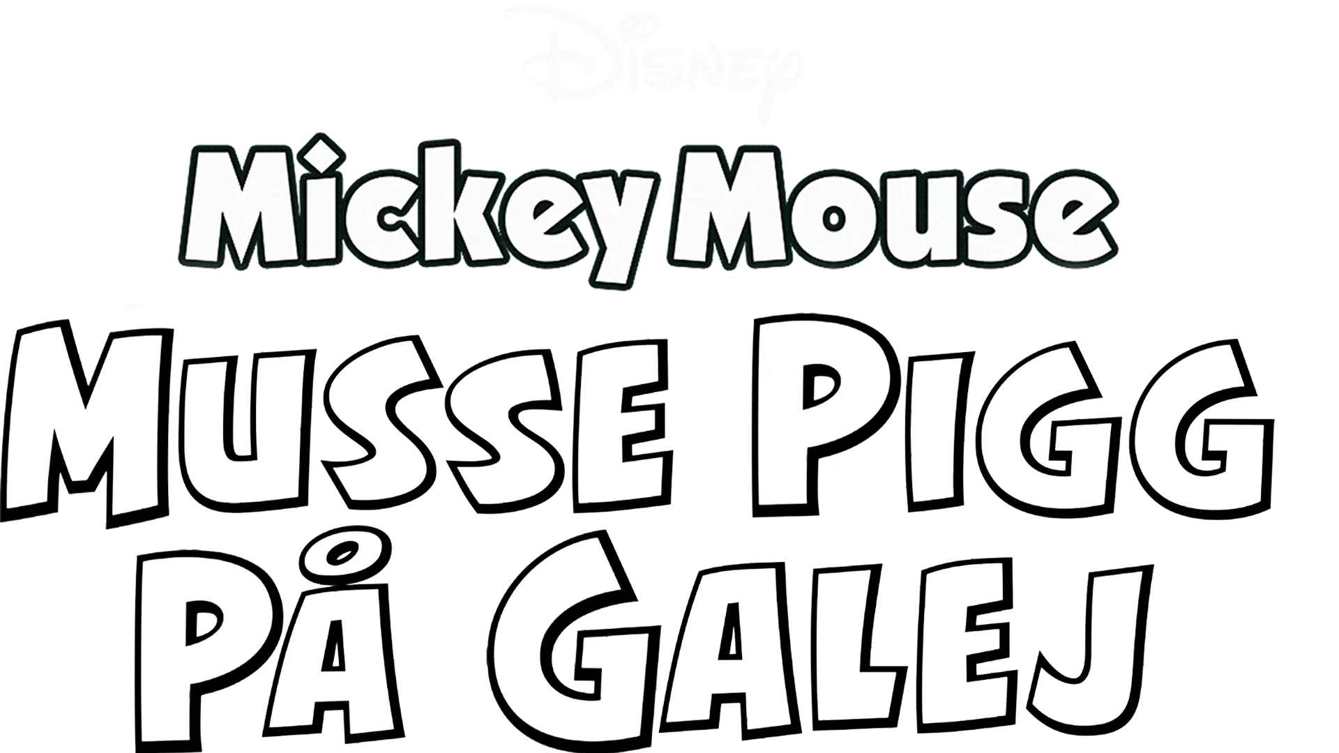 Musse Pigg på galej