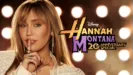 This image is a promotional poster for the upcoming "Hannah Montana" anniversary special featuring singer and actress Miley Cyrus. 