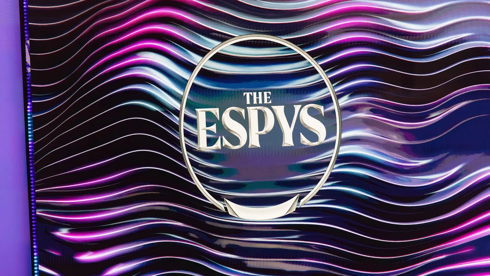This image features the logo for The ESPYS (Excellence in Sports Performance Yearly Awards), which honors major athletic achievements. The 2026 ESPY Awards are scheduled to air live on July 15 at 8 p.m. ET/PT on ABC.