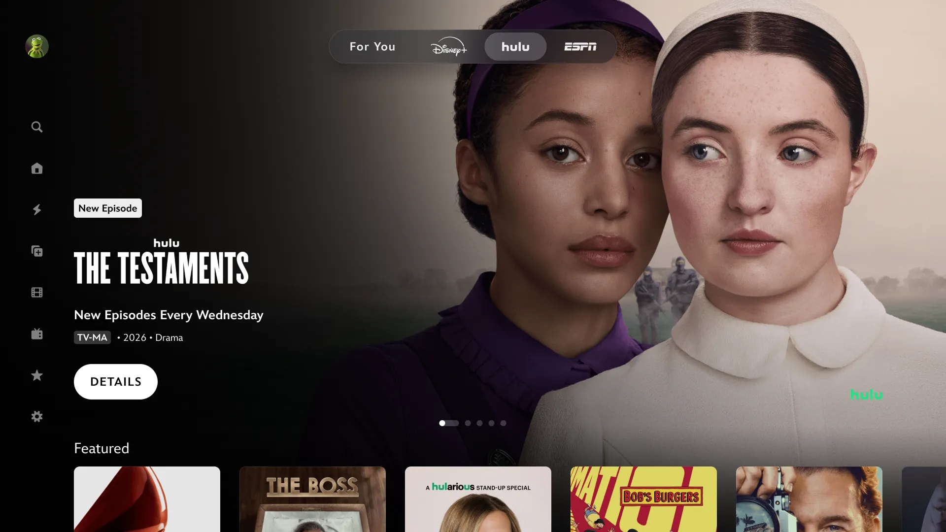 Hulu titles available on Disney+ featuring The Testaments.