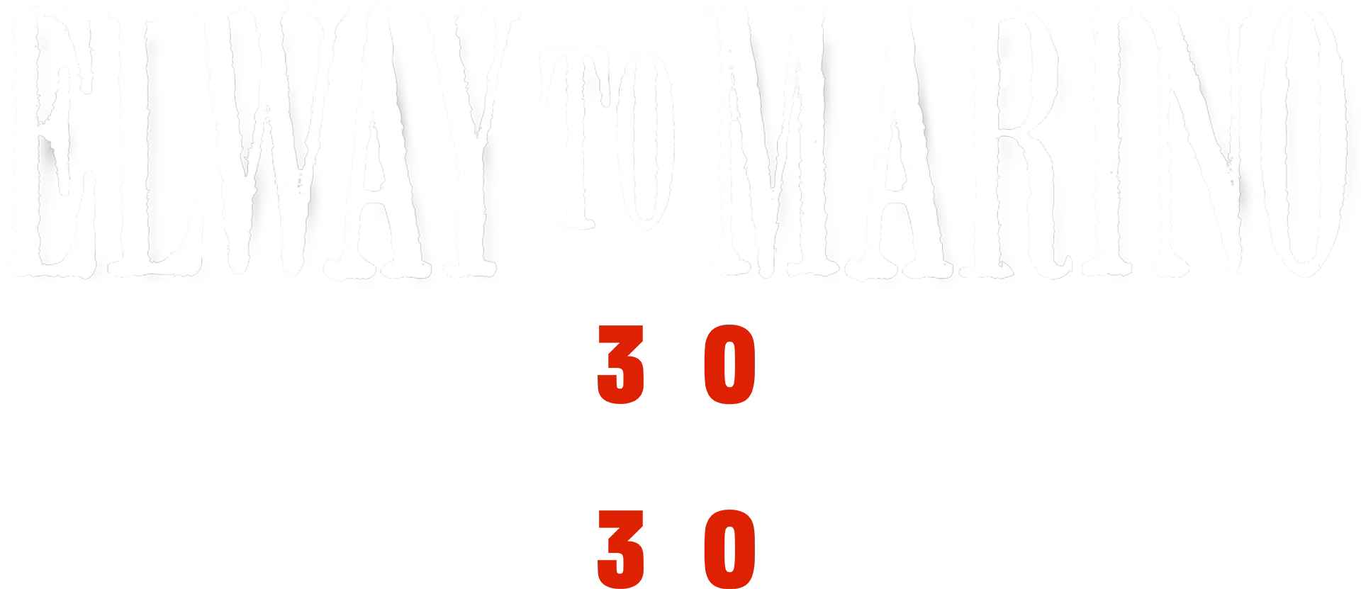 Elway to Marino