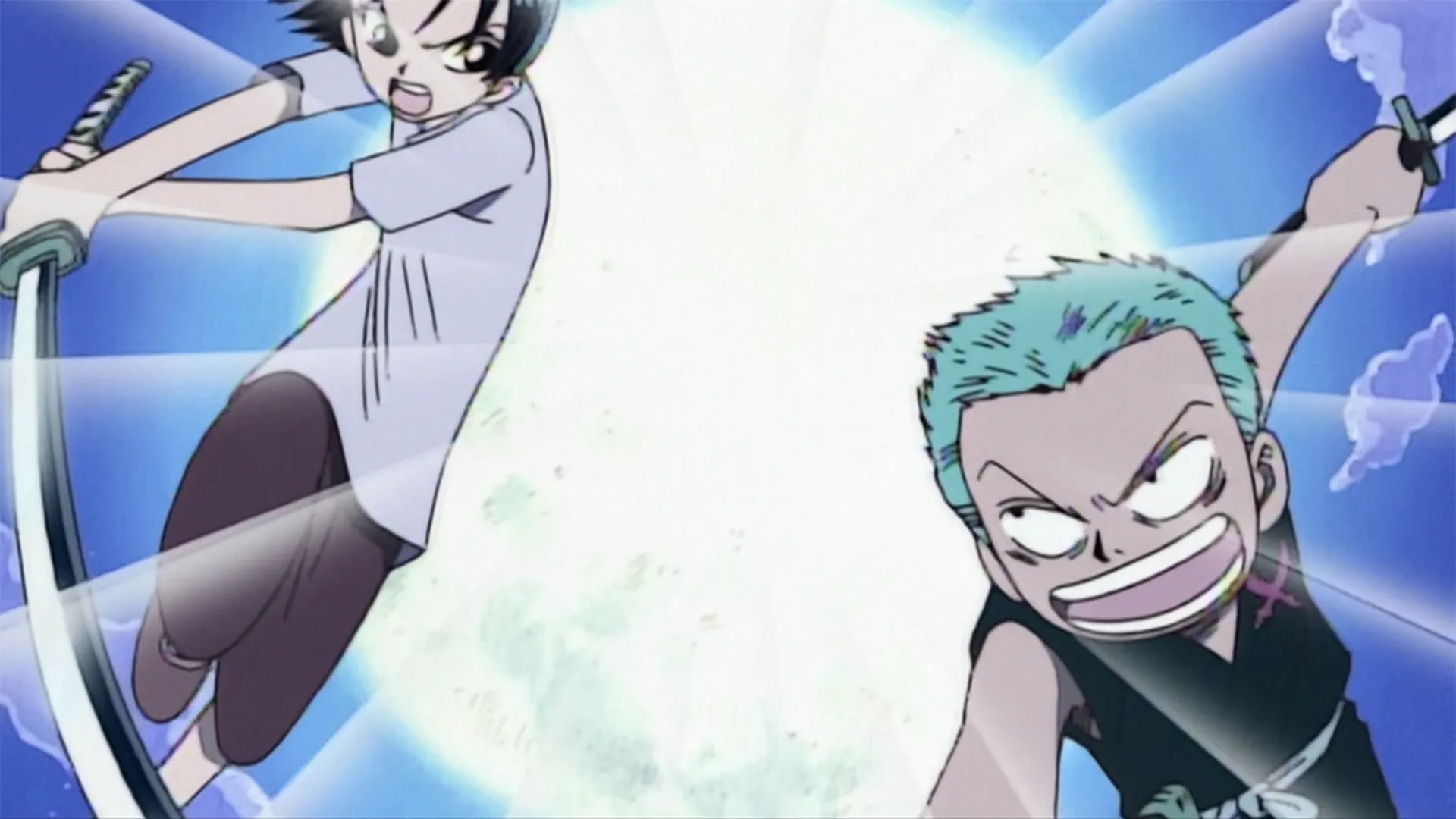 thumbnail - S1:E19 East Blue Episode 19: History of the Three-Sword Style! Zoro and Kuina's Vow!