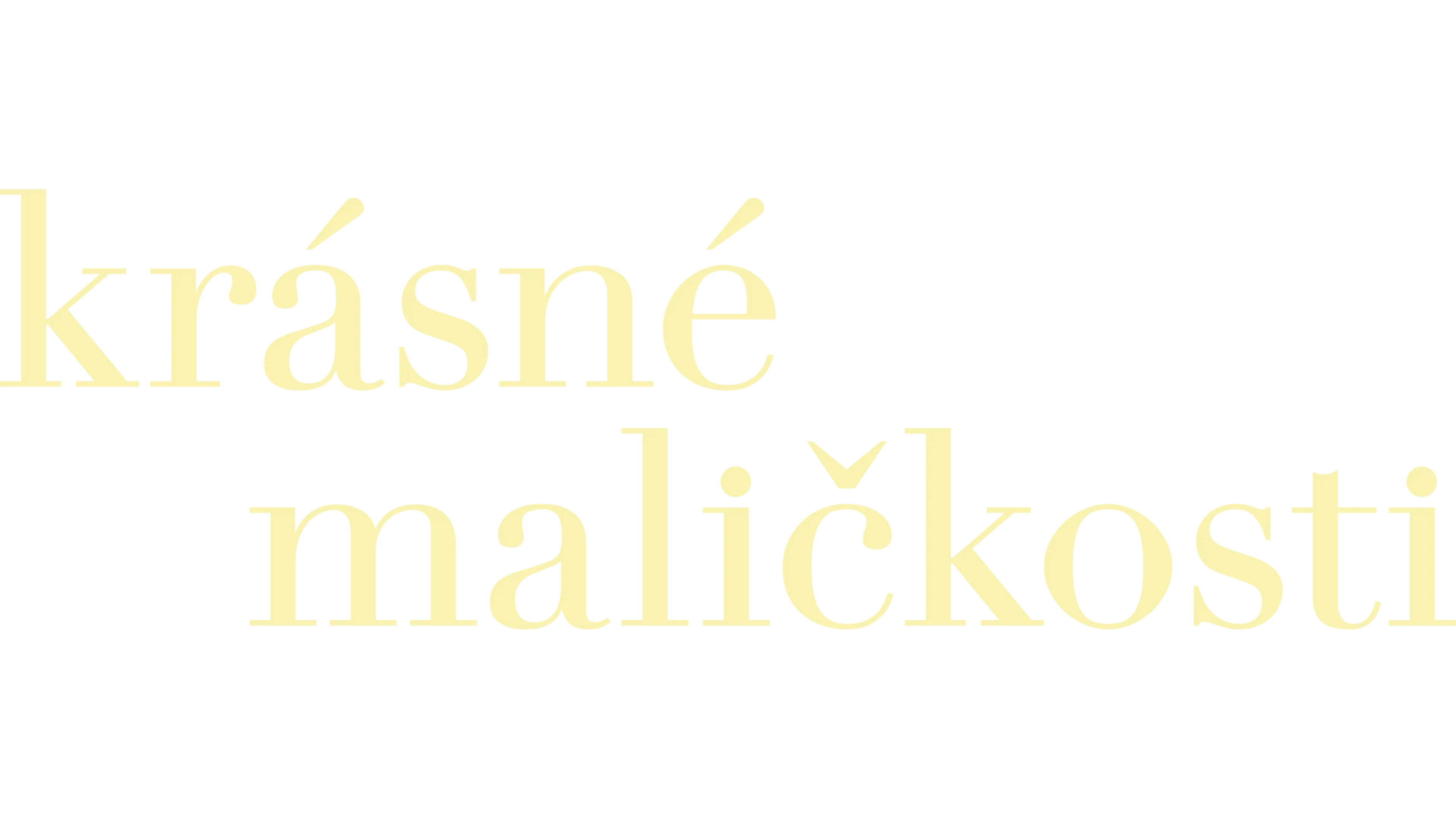 Krásné maličkosti
