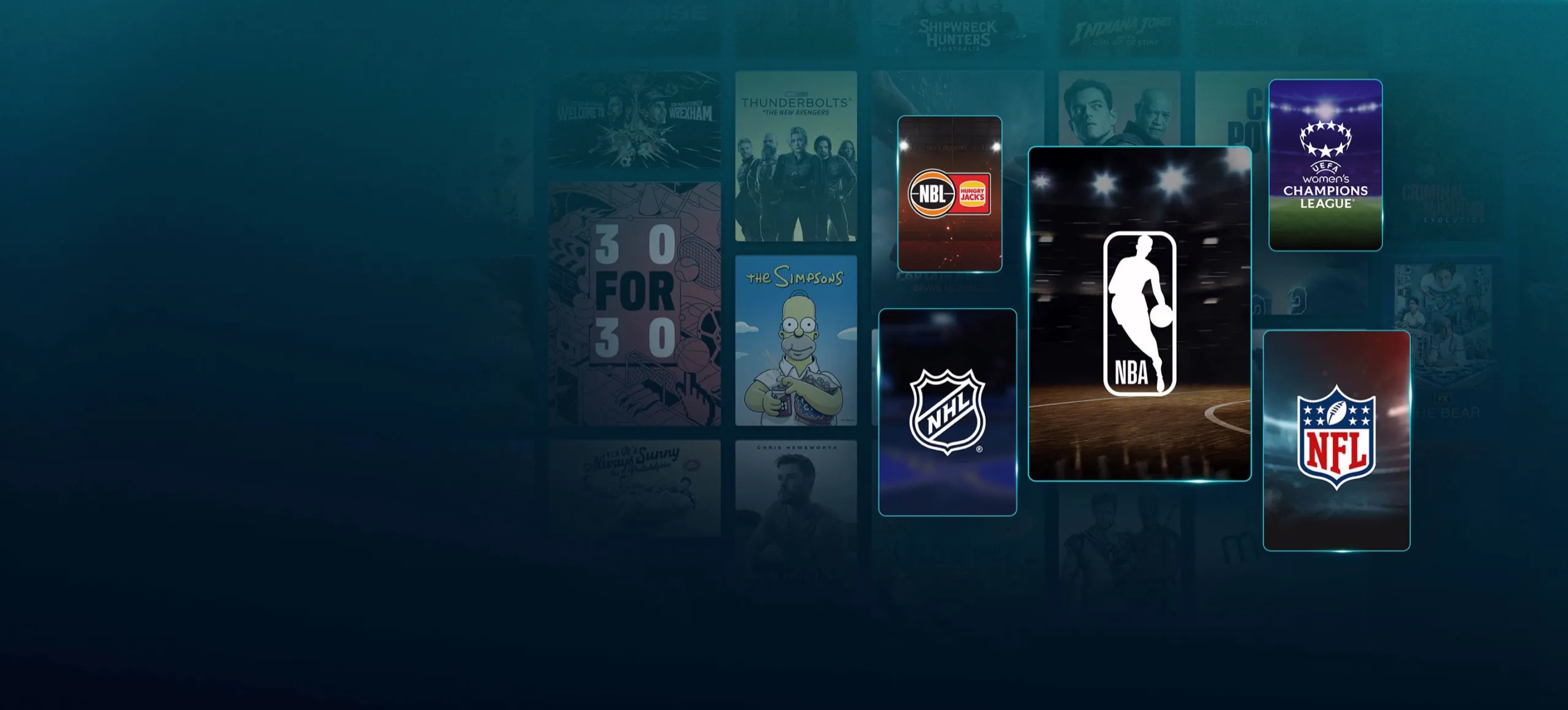 Background image of various Disney+ titles