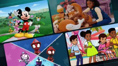 Collage of images from titles within the article