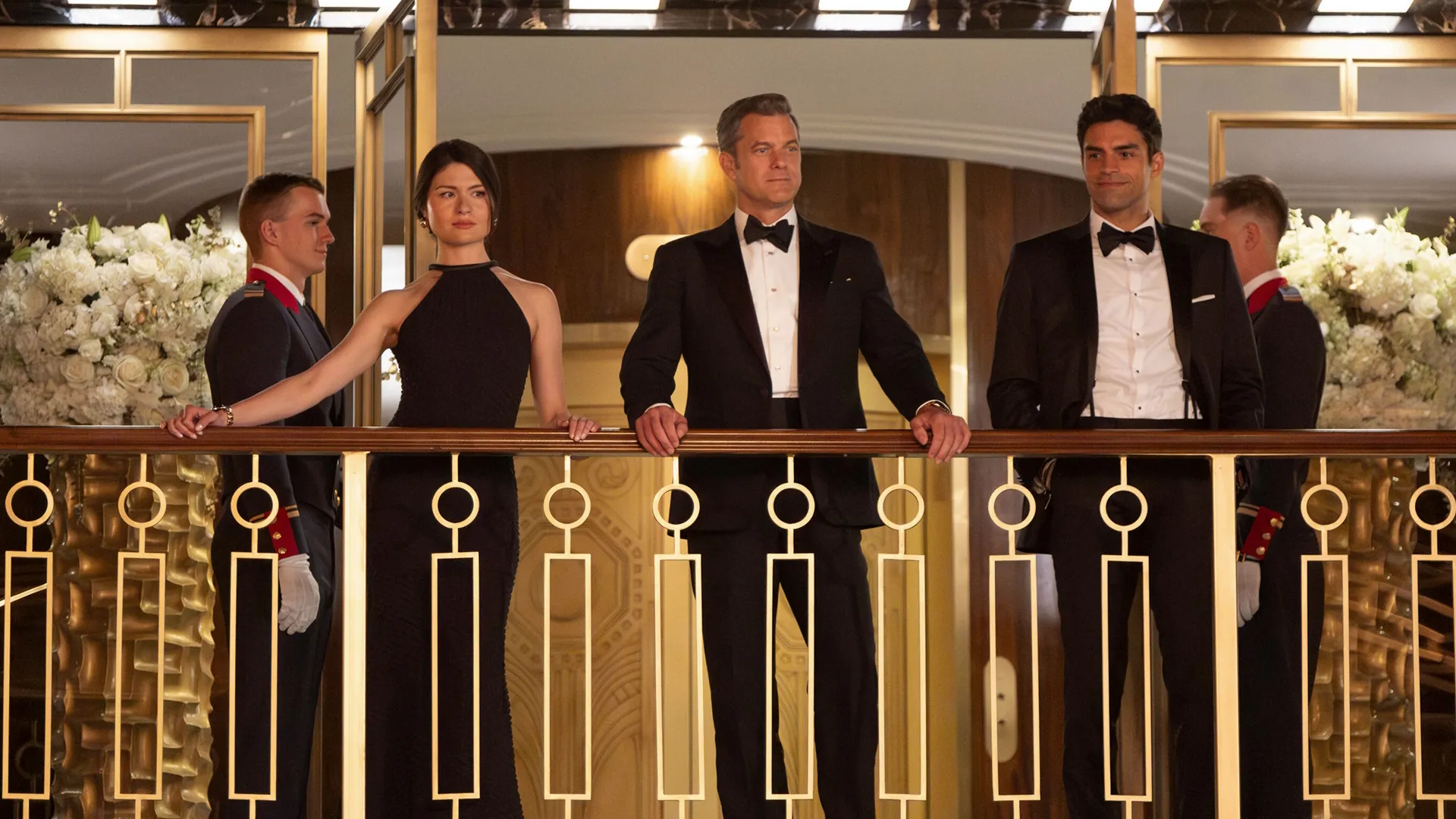 Avery Morgan (Phillipa Soo), Max Bankman (Joshua Jackson), and Tristan Silva (Sean Teale) from Doctor Odyssey.