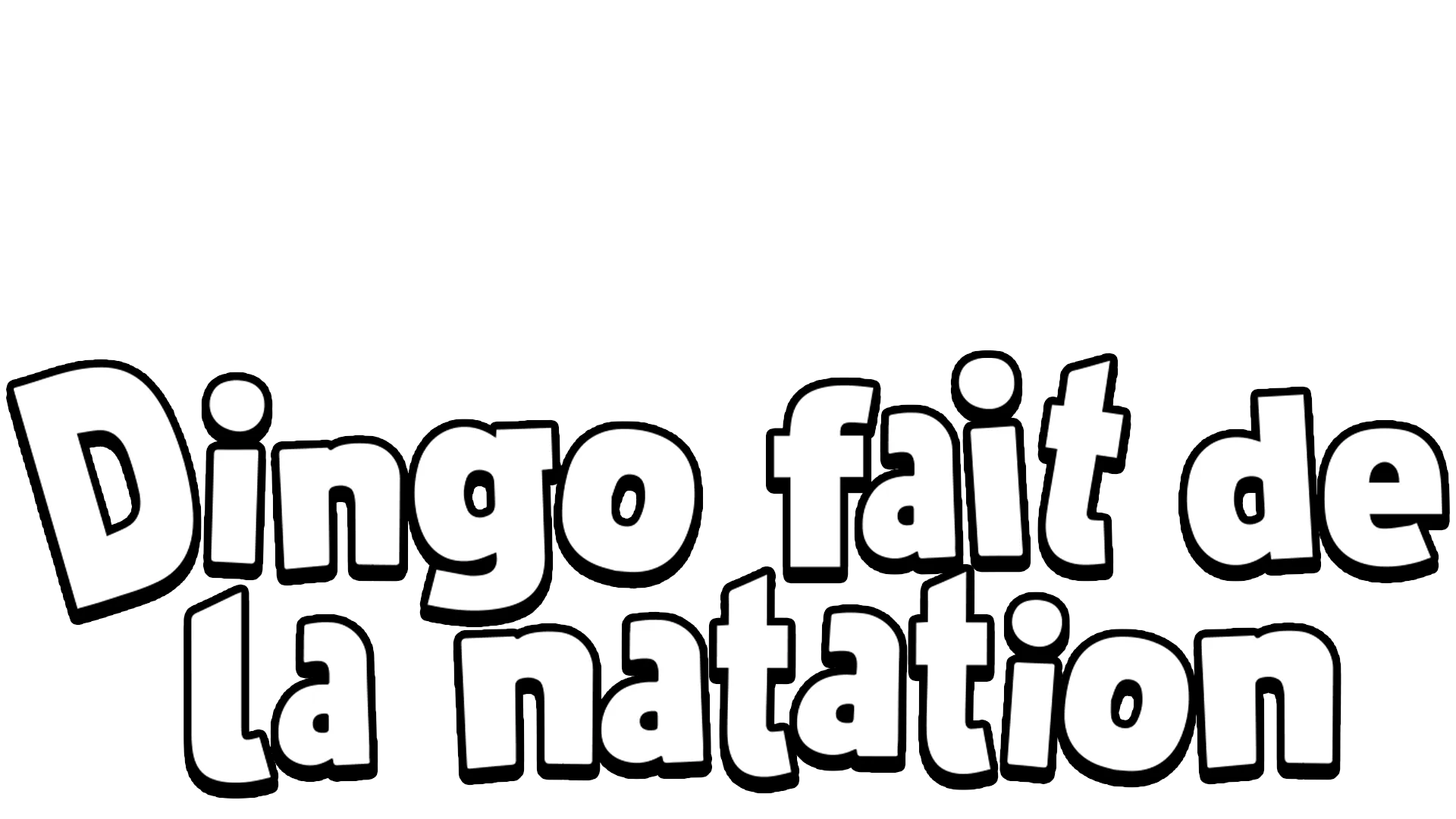 Dingo fait de la natation