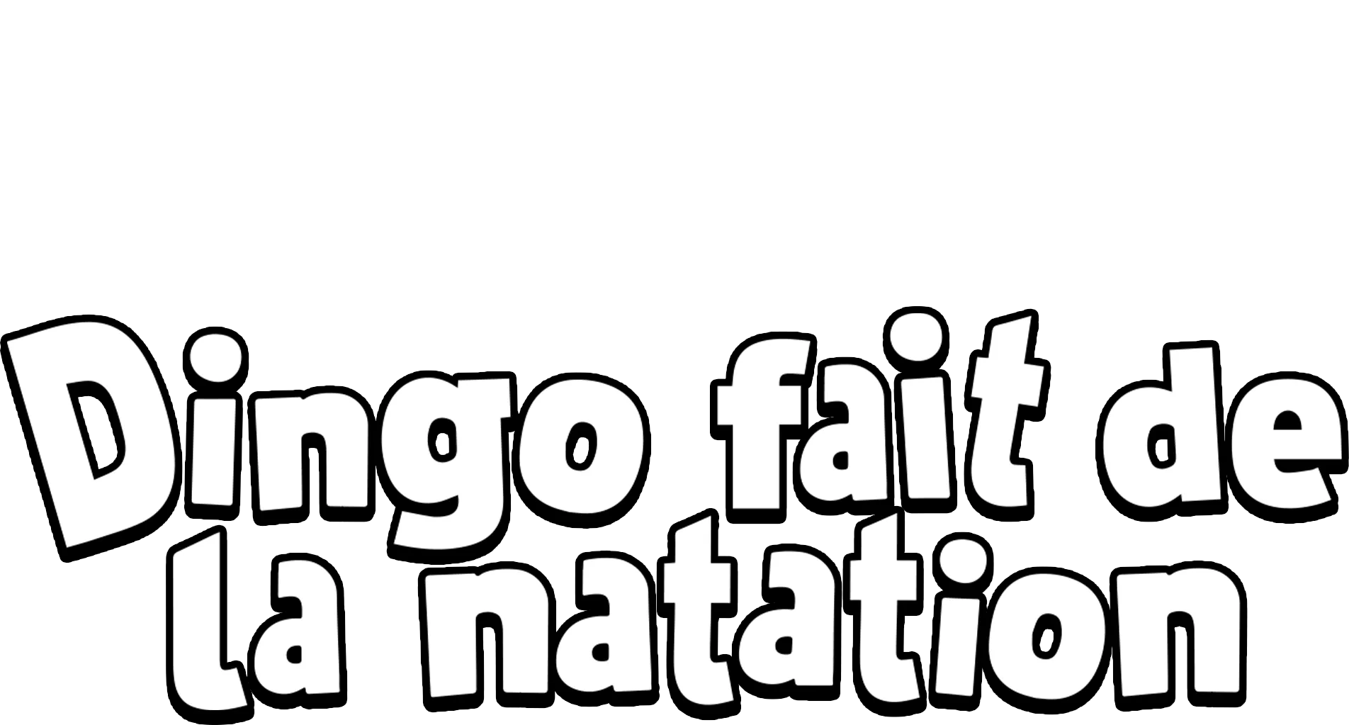 Dingo fait de la natation