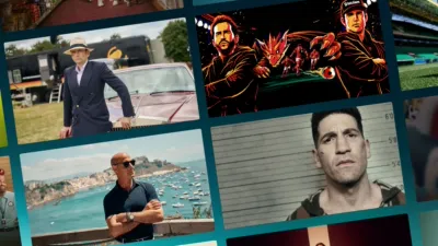 A collage of some of the new titles on Disney+ New Zealand in May 2026, including Rivals, Welcome to Wrexham, and Tucci in Italy
