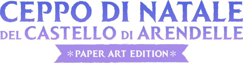 Ceppo di Natale del Castello di Arendelle: Paper Art Edition