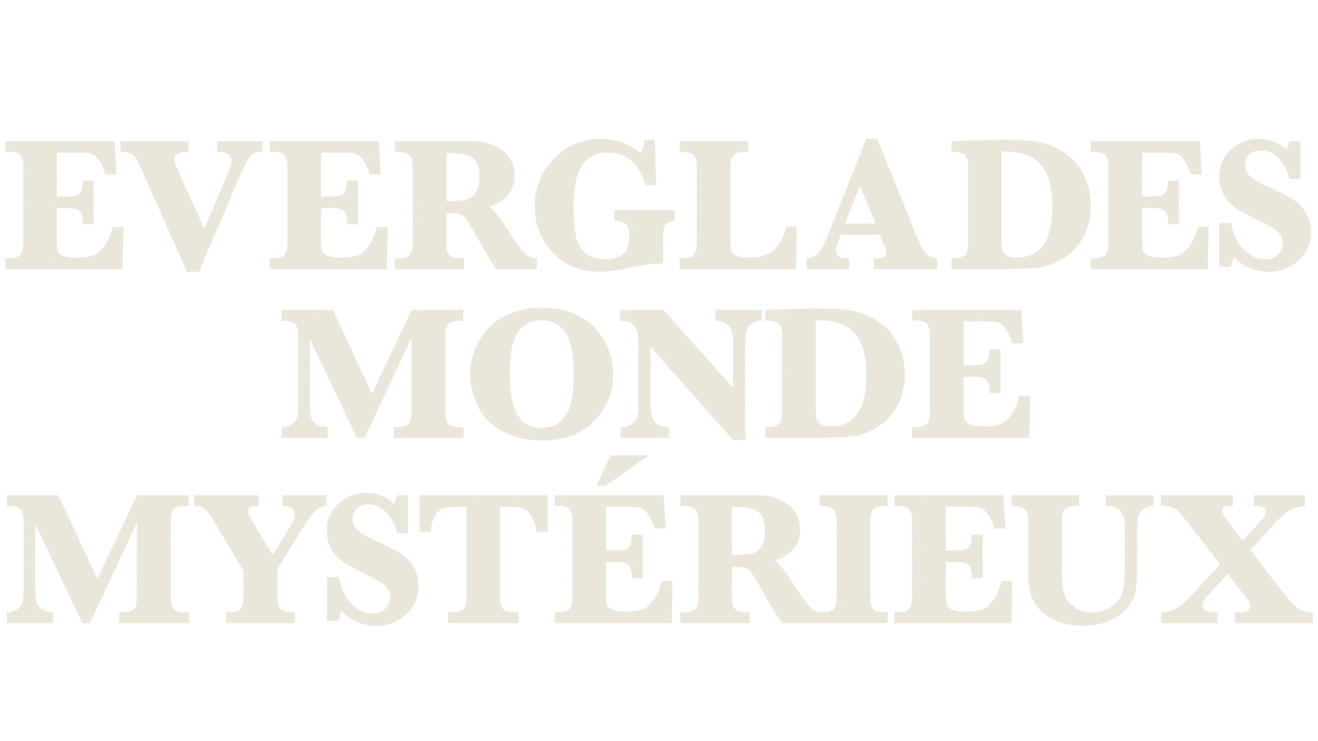 Everglades, monde mystérieux