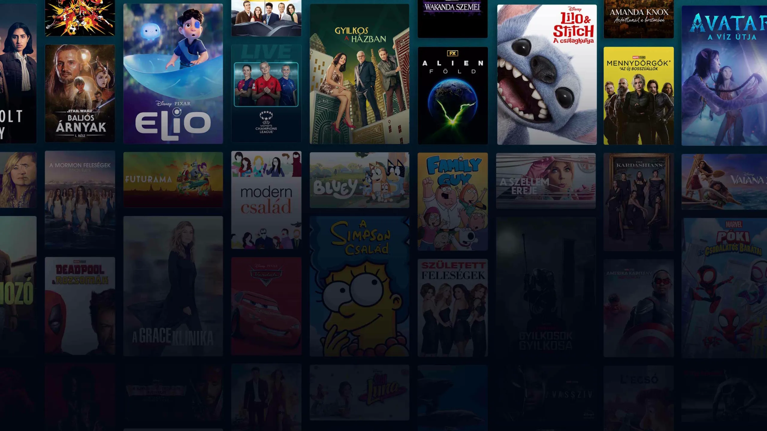 Background image of various Disney+ titles