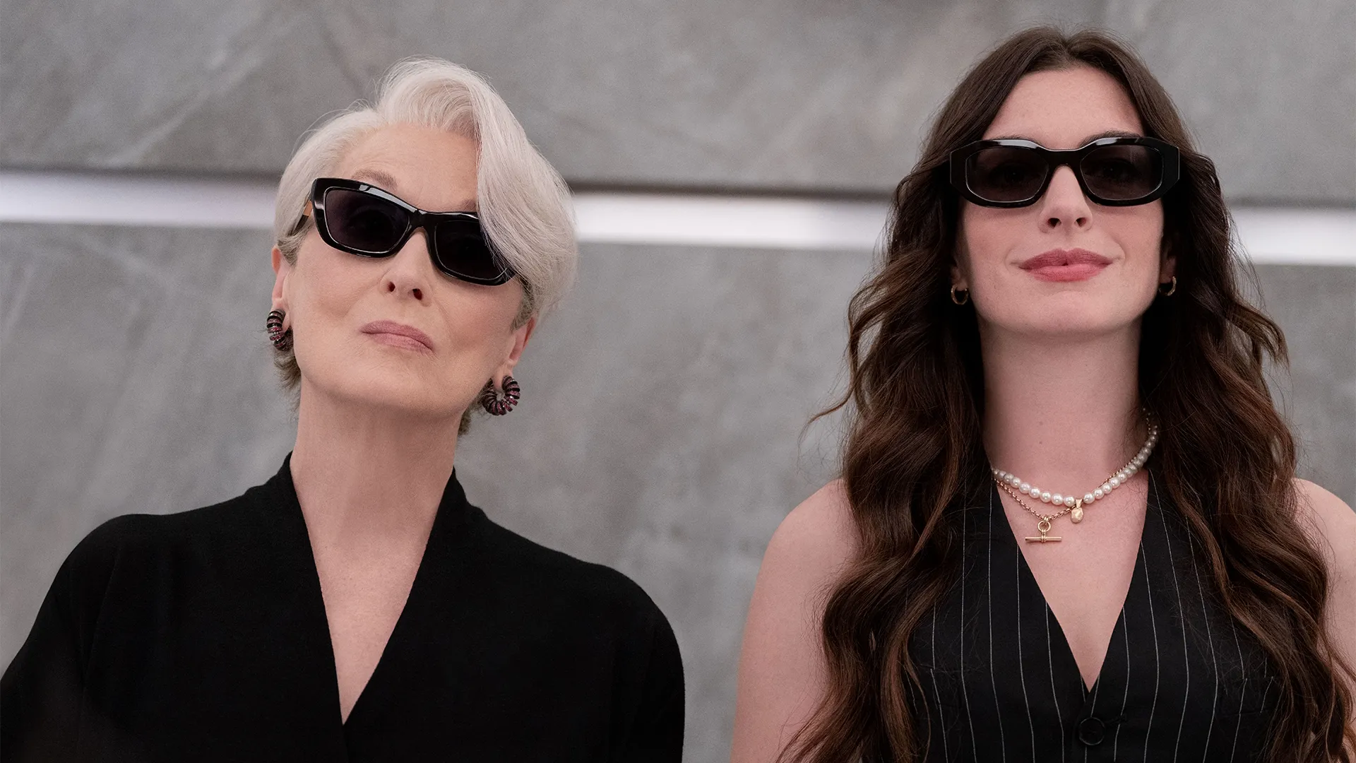 Miranda Priestly (Meryl Streep) and Andie Sachs (Anne Hathaway) in 20th Century Studios' The Devil Wears Prada 2
