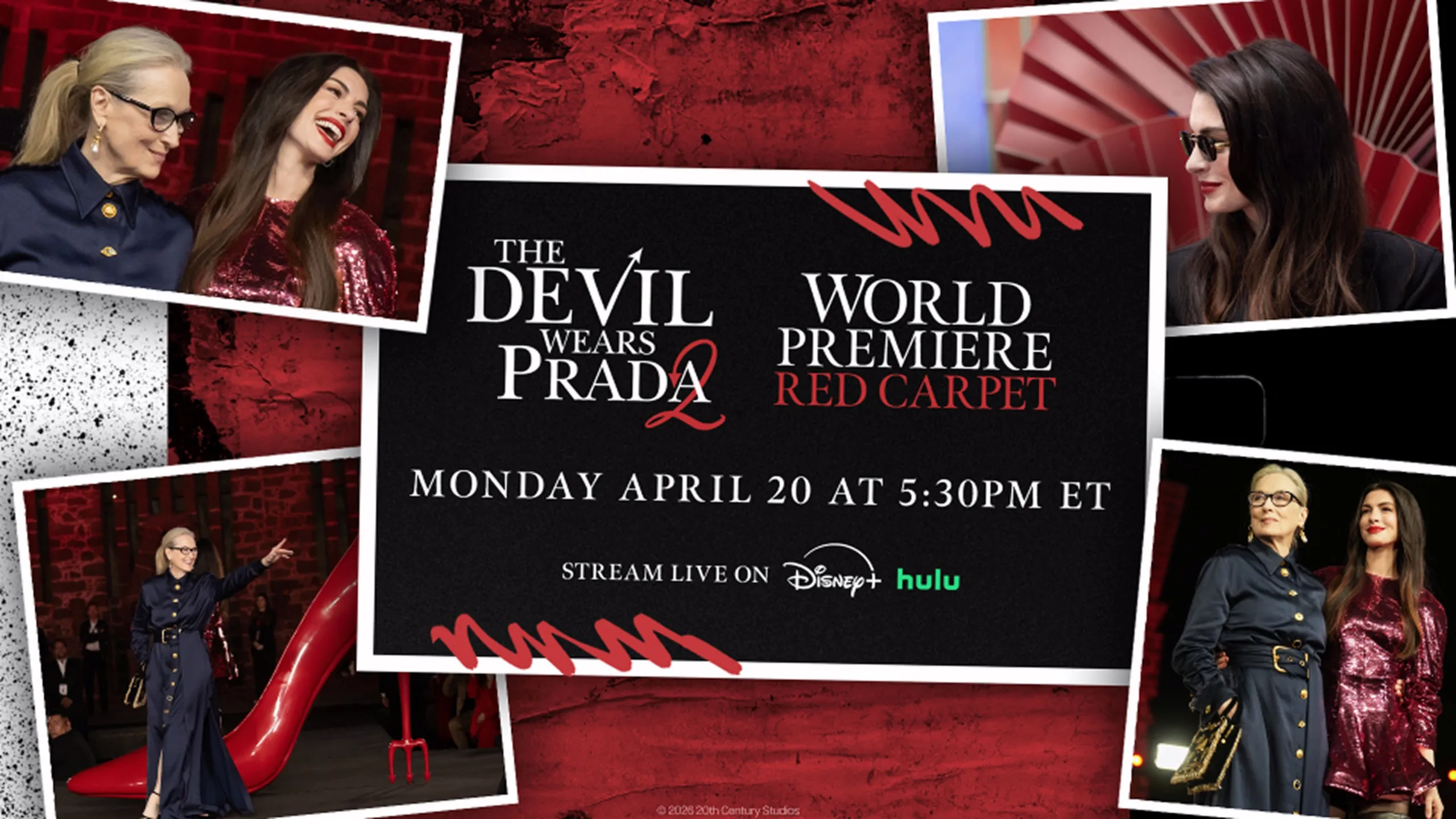 Key art for Devil Wears Prada 2 Premiere in NYC