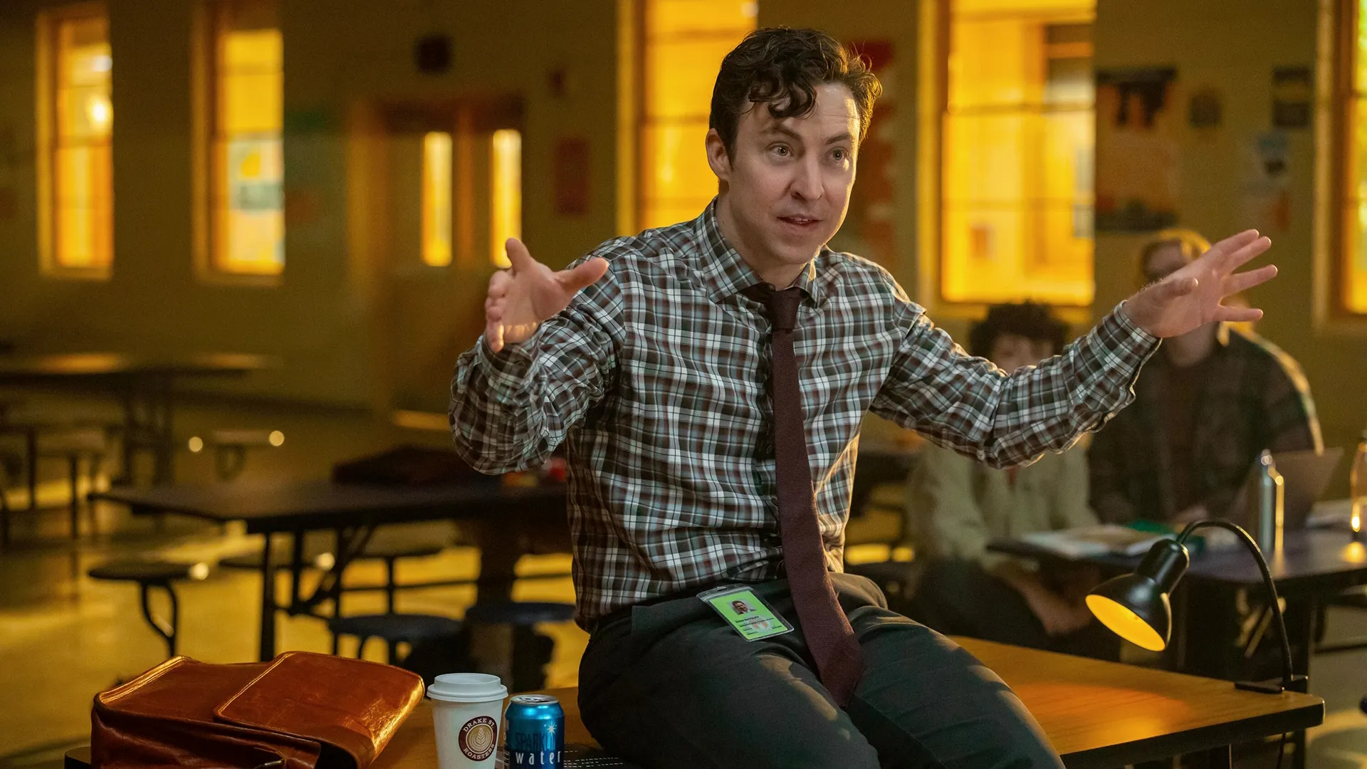 Brian Jordan Alvarez as Evan Marquez in the FX series English Teacher