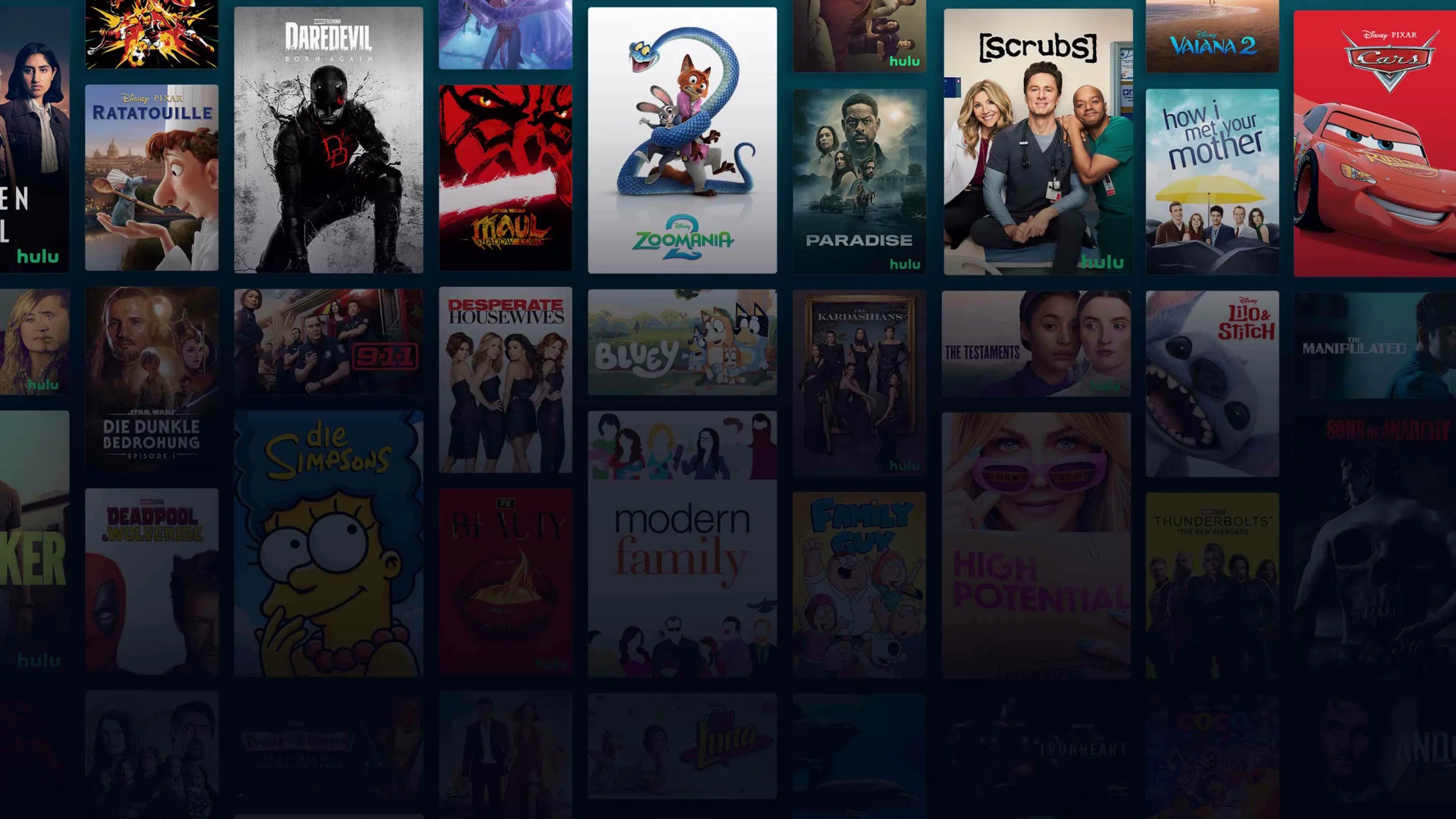 Background image of various Disney+ titles