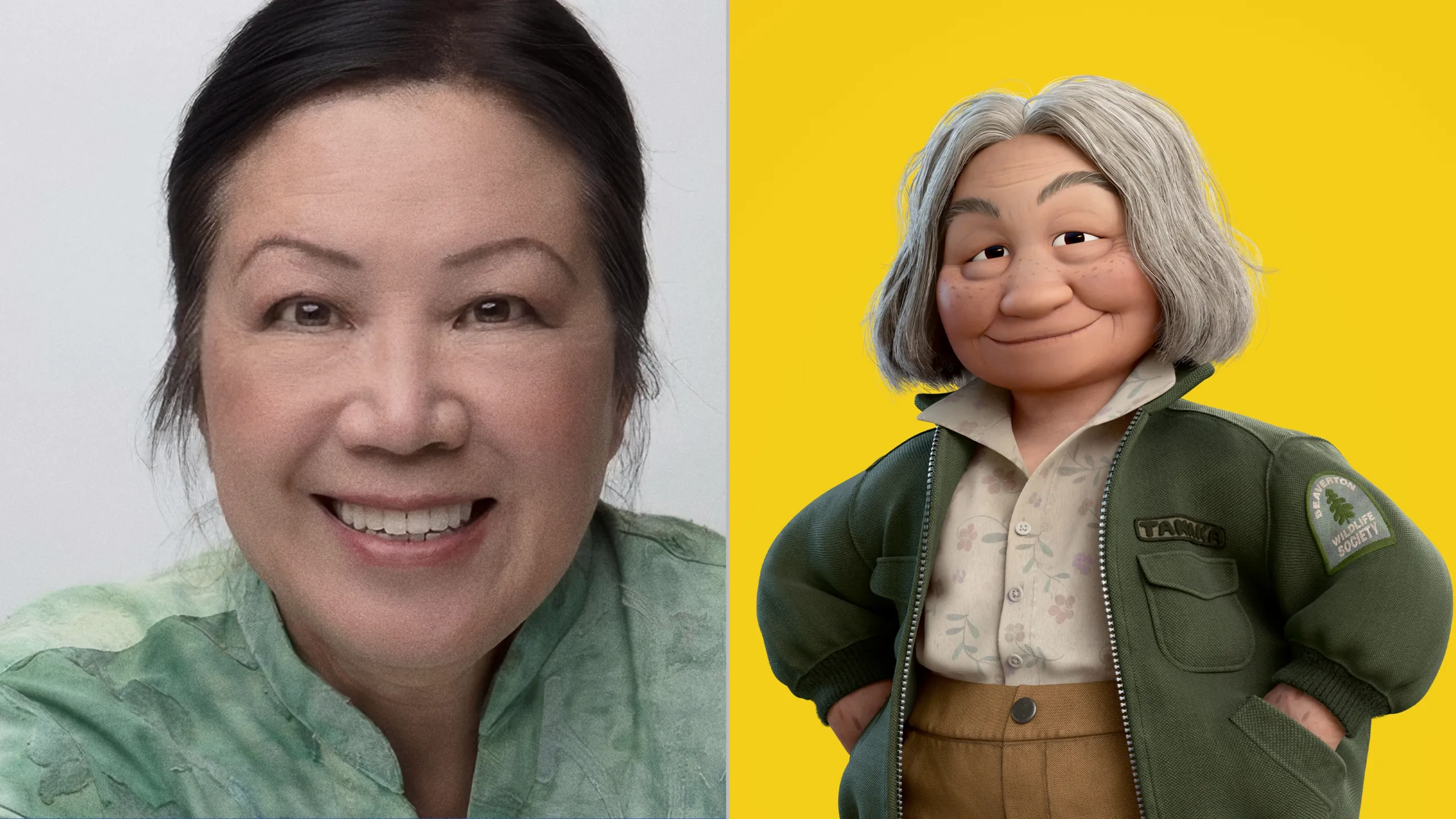 Imagem de Karen Huie, dubladora original da Vovó Tanaka em Cara de Um, Focinho de Outro, Pixar, Disney+