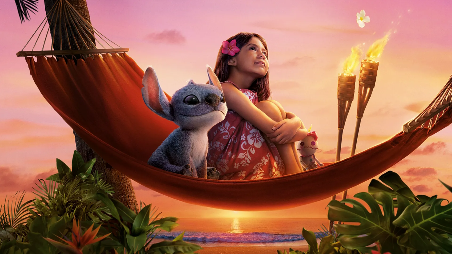 A scene from the 2025 live-action remake of Lilo & Stitch