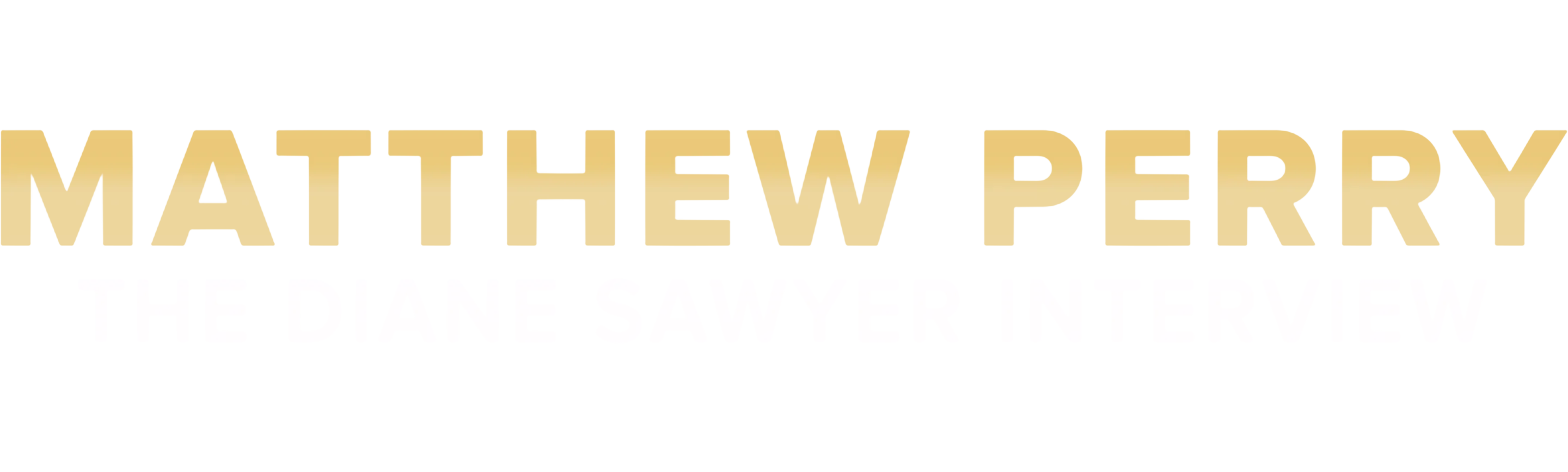 Matthew Perry - The Diane Sawyer Interview