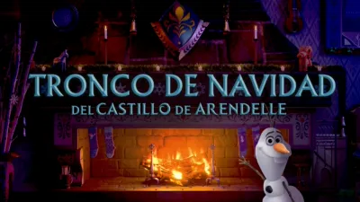Tronco de Navidad del castillo de Arendelle