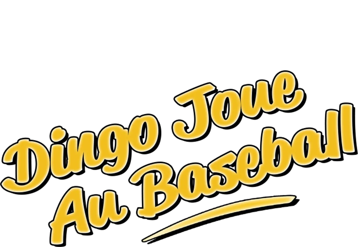 Dingo joue au baseball