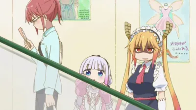 thumbnail - S1:E4 (Sub) Kanna Goes to School! (Not that she needs to.)