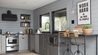 thumbnail - S5:E9 A Modern Cabin Makeover