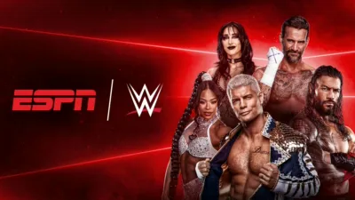 Image featuring Bianca Belair, Rhea Ripley, Codey Rhodes, CM Punk, and Roman Reigns