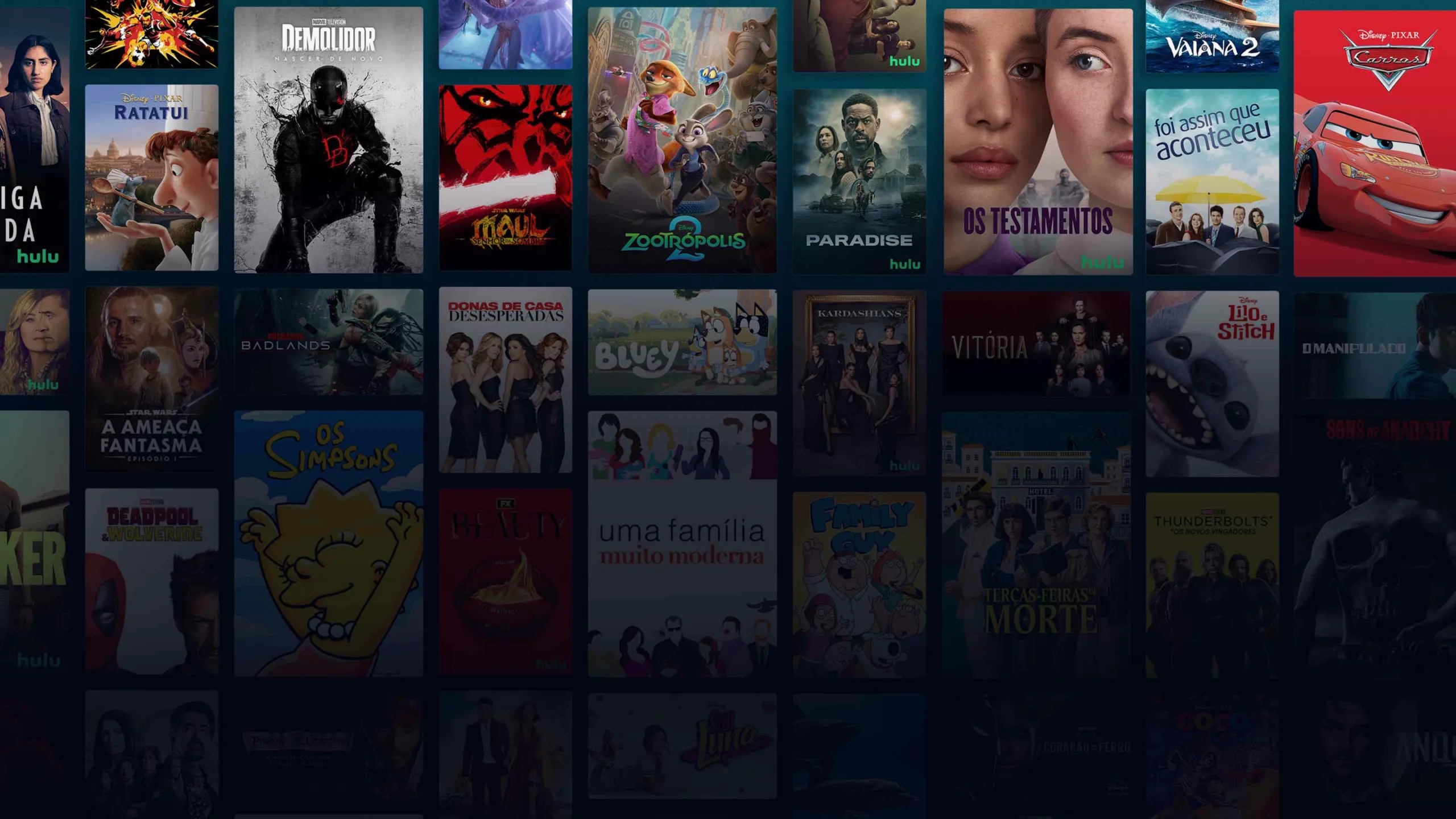 Background image of various Disney+ titles