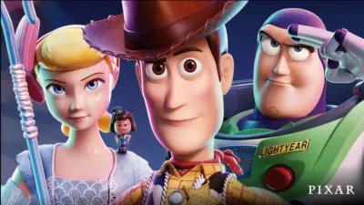 Betty, Woody e Buzz, três dos principais personagens de Toy Story 4, da Disney e Pixar