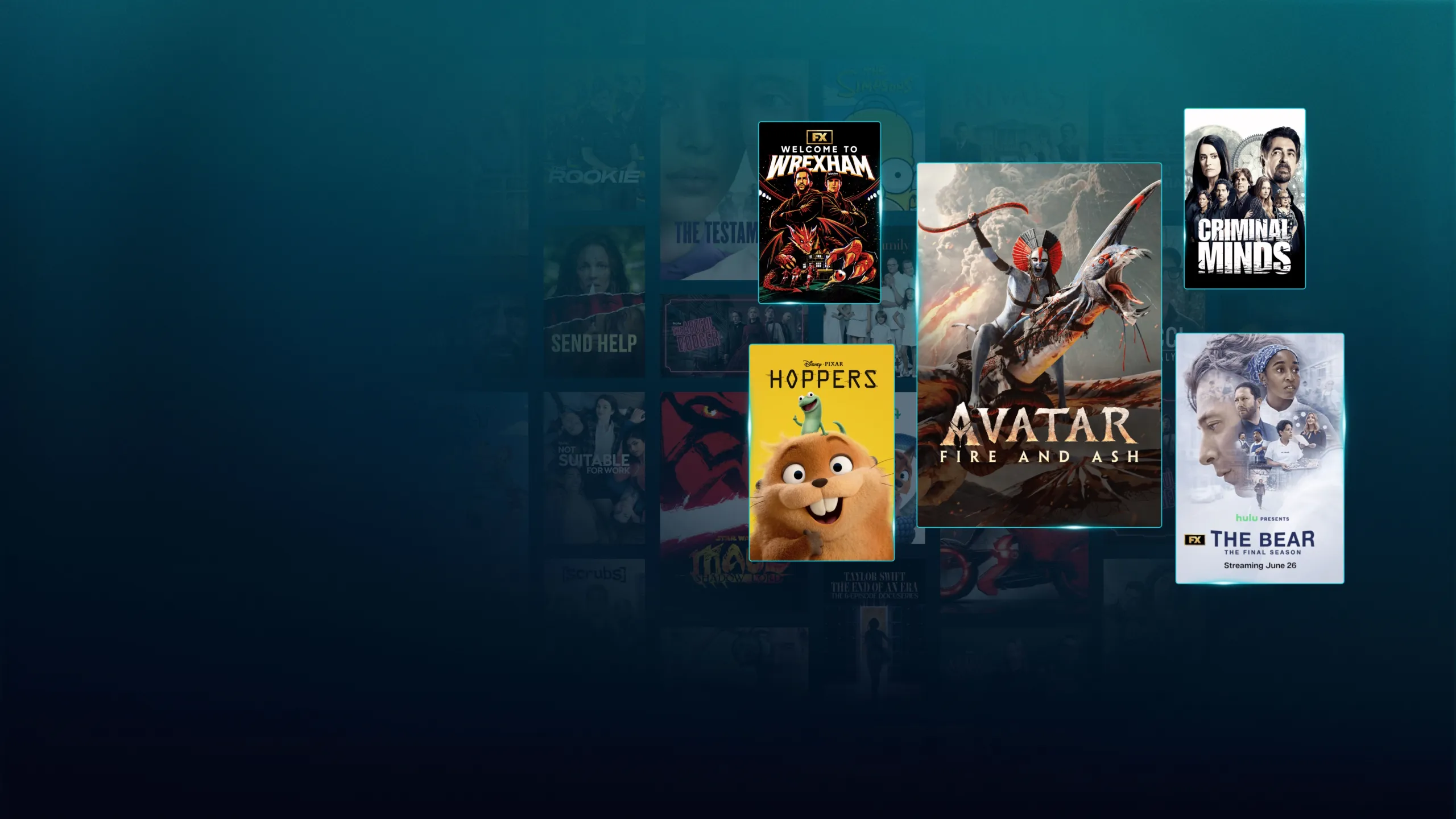 Background image of various Disney+ titles