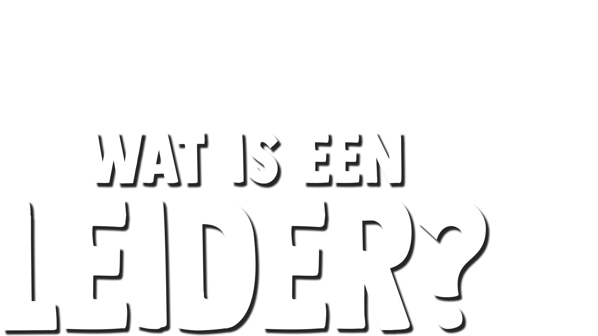 Vorkie stelt een vraag: Wat is een leider?