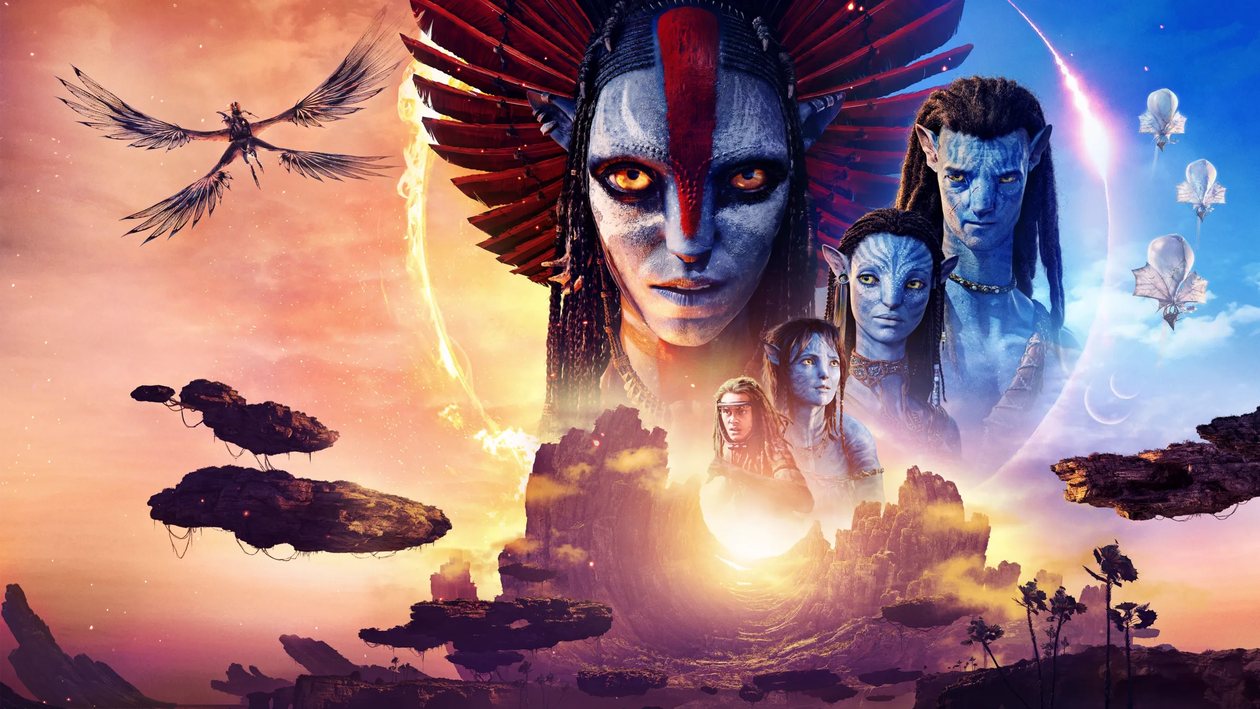 Neytiri and Jake Sully in Avatar: Fire and Ash