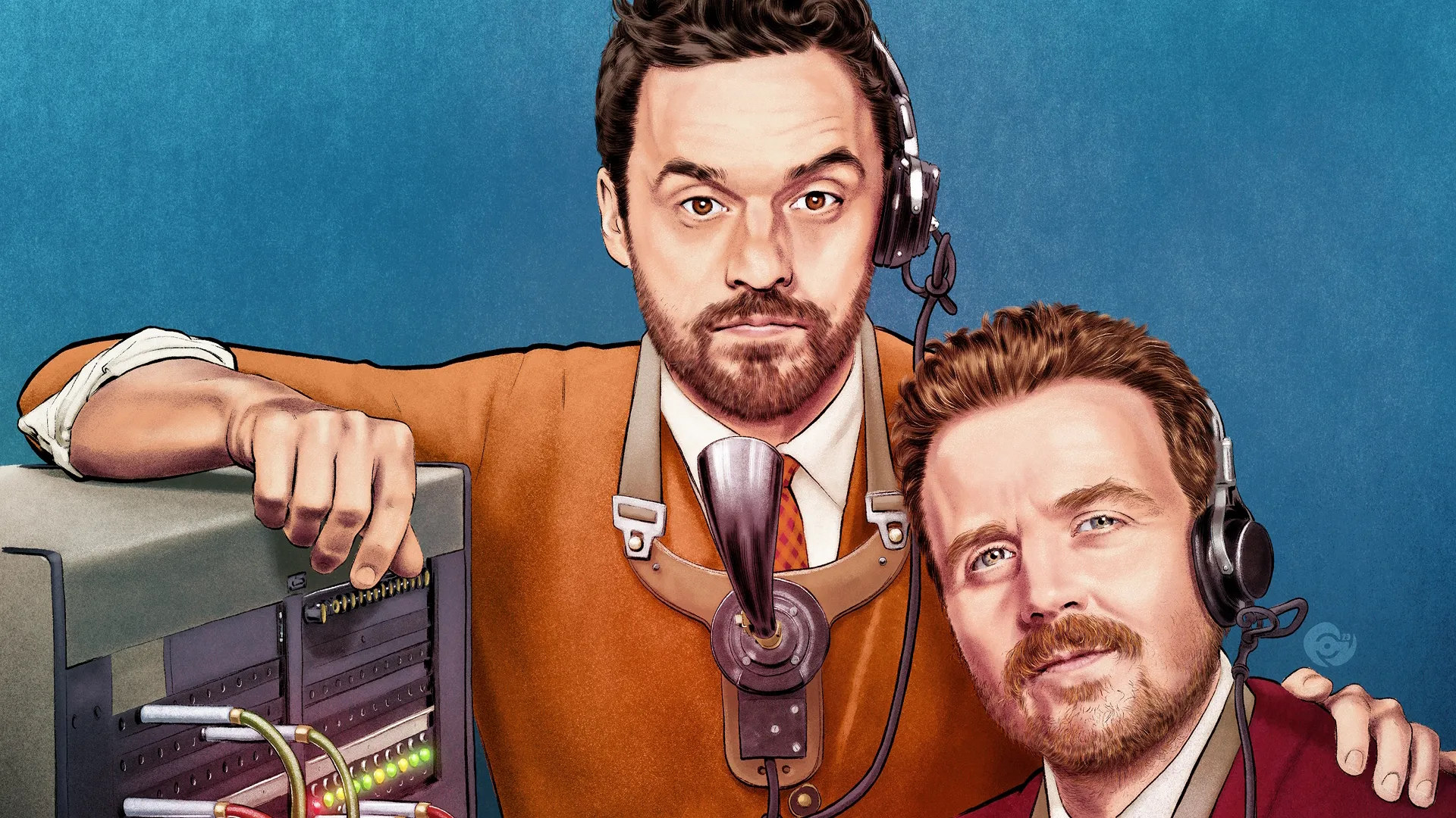 Jake Johnson and Gareth Reynolds in We’re Here to Help