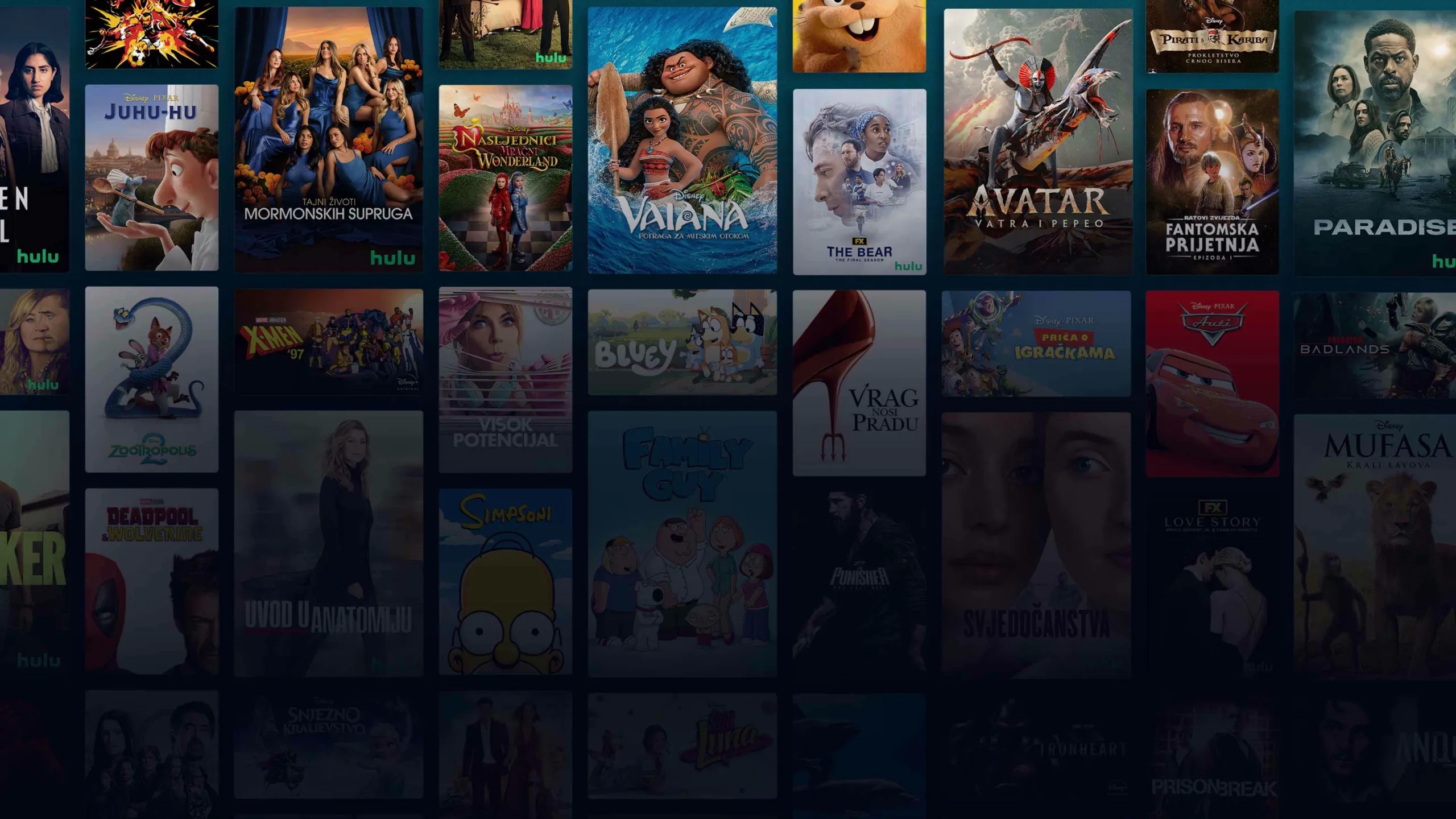 Background image of various Disney+ titles