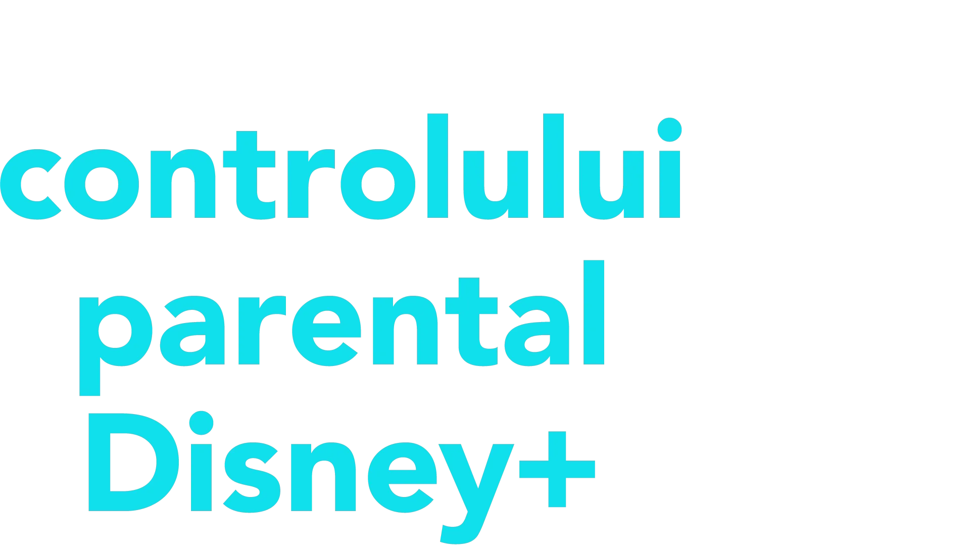 Prezentarea controlului parental Disney+