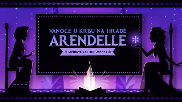 thumbnail - Vánoce u krbu na hradě Arendelle: Papírové vystřihovánky