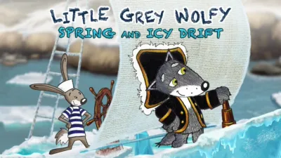 Little Grey Wolfy. Spring and Icy Drift